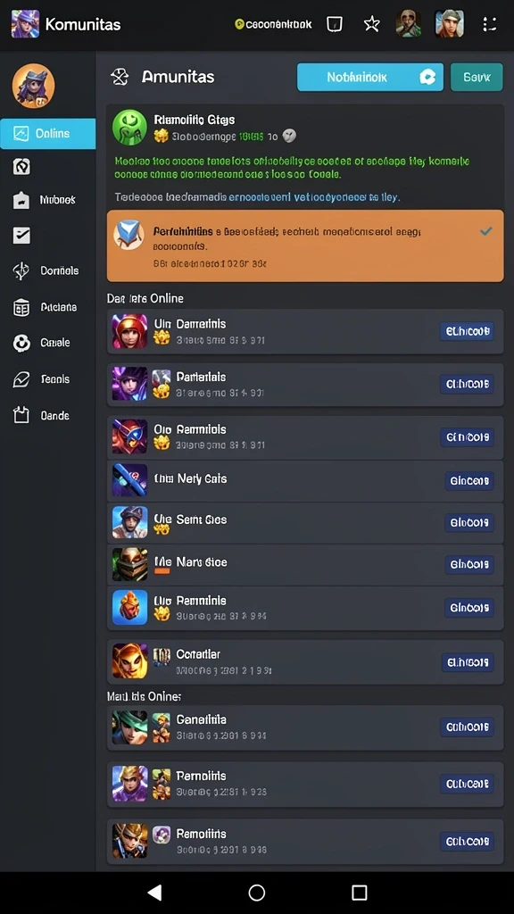Karakter game yang menarik dan beragam.
