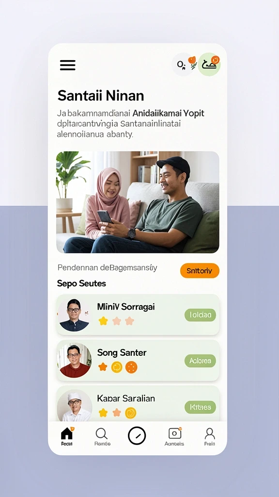Tangkapan layar pertama menunjukkan karakter unik dalam game.