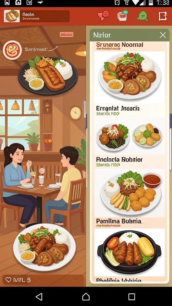 Fitur turnamen untuk bersaing dengan pemain lain.