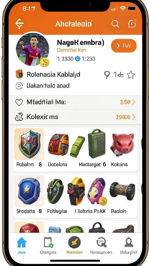 Karakter unik yang dapat dipilih.