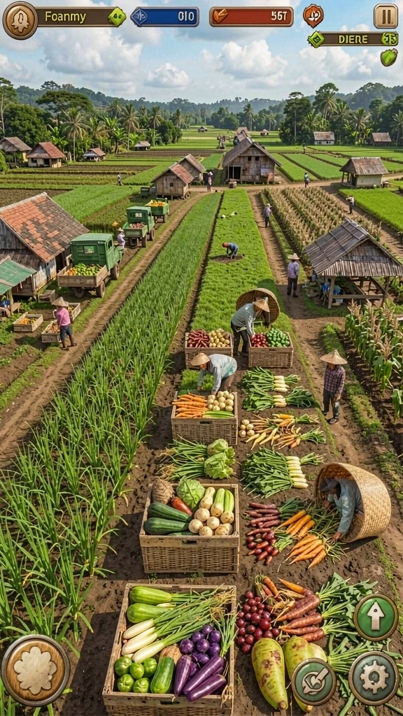 Tangkapan layar memperlihatkan pemandangan indah dari dunia H03.