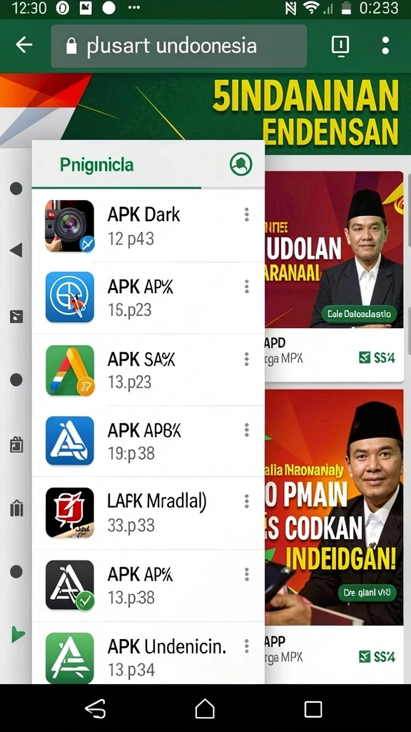 Tampilan antarmuka yang intuitif dan menarik.