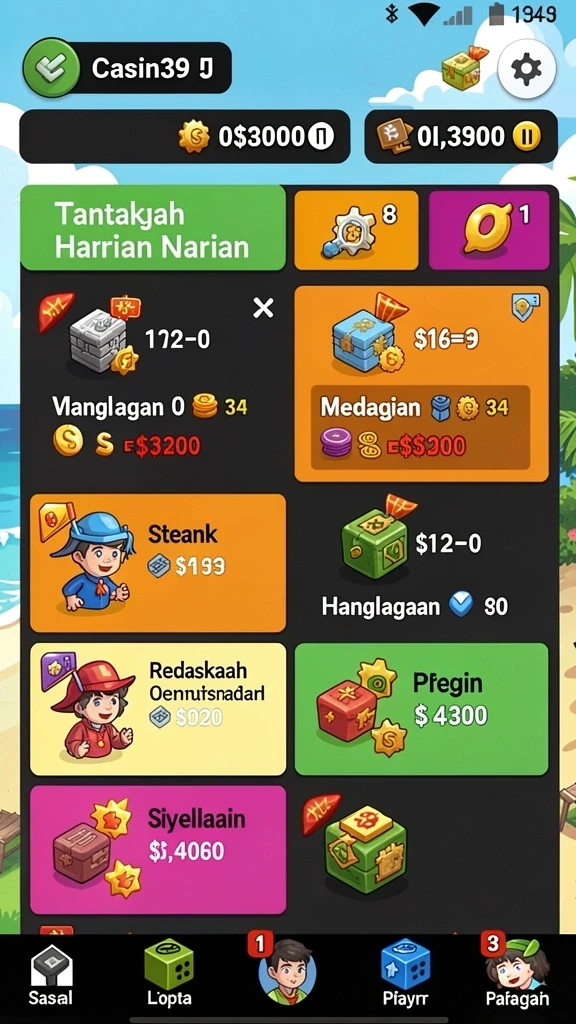 Fitur leaderboard untuk melihat peringkat teman.