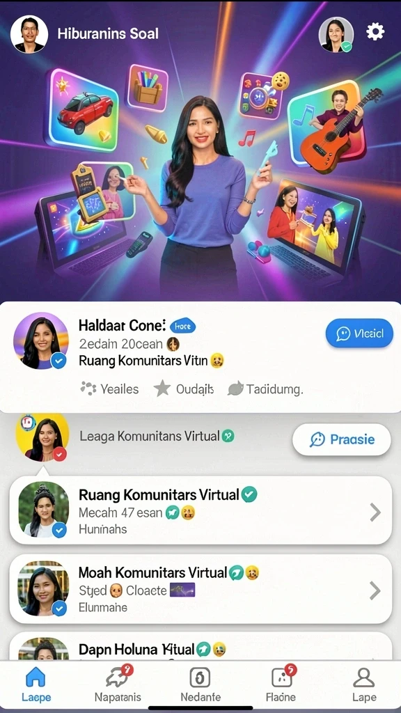 Beragam pilihan permainan seru untuk dipilih.