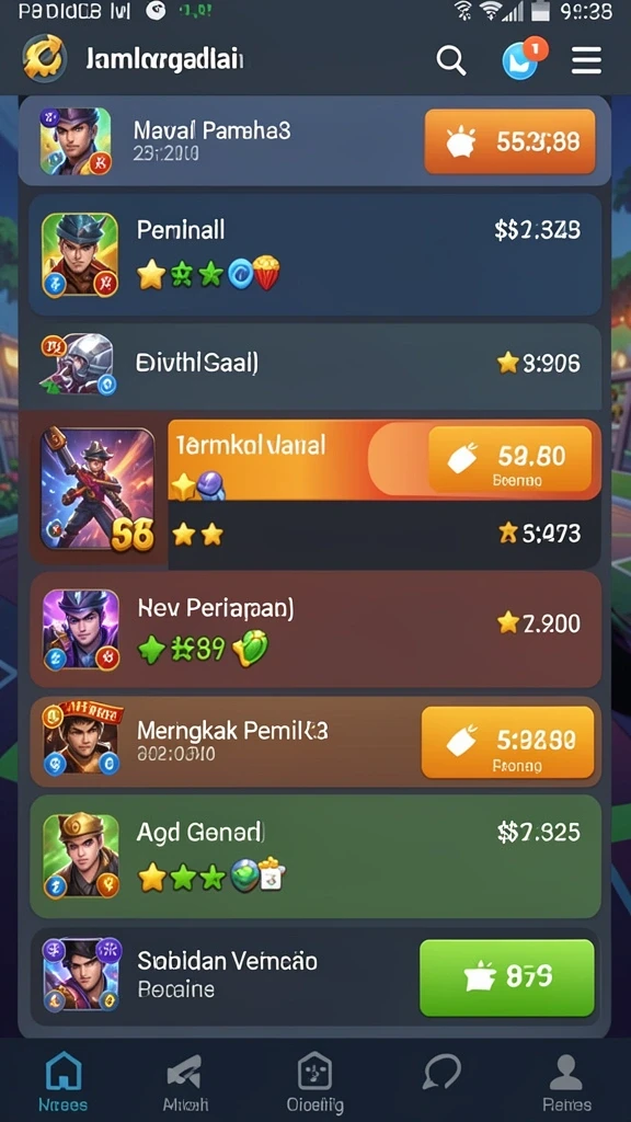 Karakter-karakter unik yang dapat dipilih pemain.