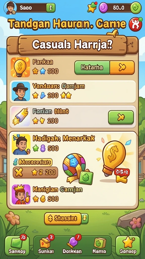 Fitur hadiah harian yang menggiurkan setiap pemain.