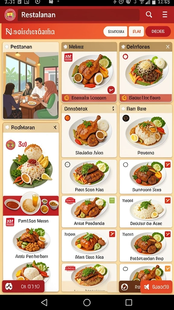 Tampilan antarmuka yang menarik dan user-friendly.
