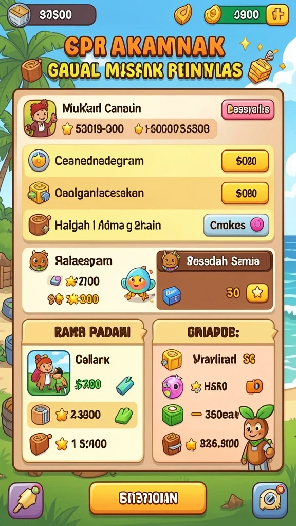 Beragam karakter yang dapat dikustomisasi dengan menarik.