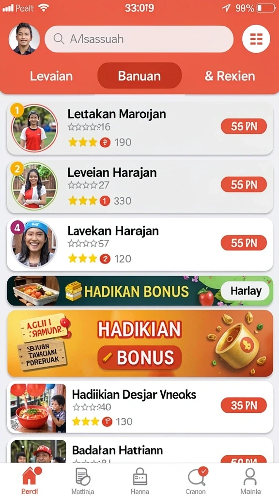 Interaksi sosial melalui leaderboard dan tantangan bersama teman.
