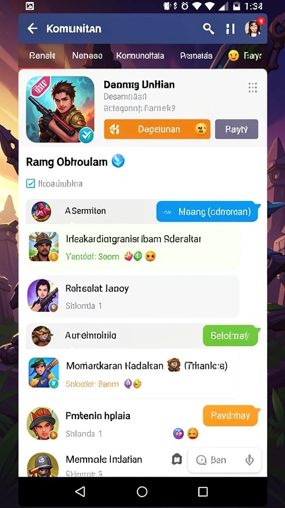 Bergabung dalam misi dan tantangan bersama teman-teman.
