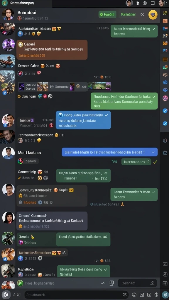 Karakter unik dengan kemampuan berbeda-beda.
