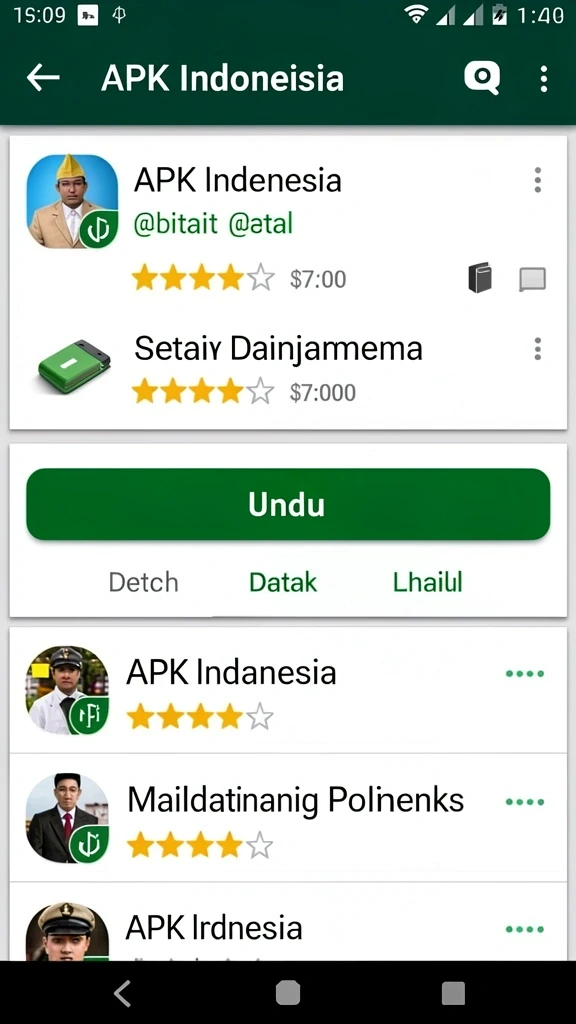 Antarmuka SINARTOGEL yang ramah pengguna.
