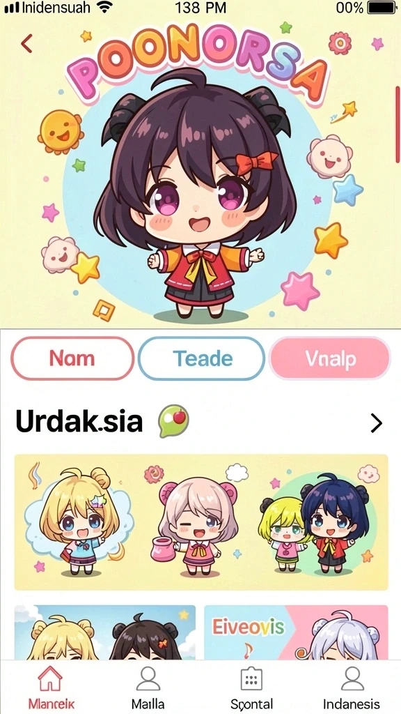 Tampilan antarmuka yang user-friendly.
